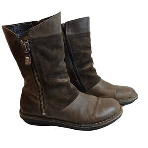 Fly London Flee mid leather suede boots. Size 41 10/10.5